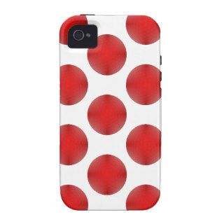 Red Golf Ball Pattern iPhone 4/4S Case