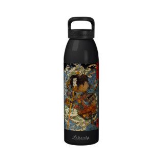 Kuniyoshi Samurai Water Bottle