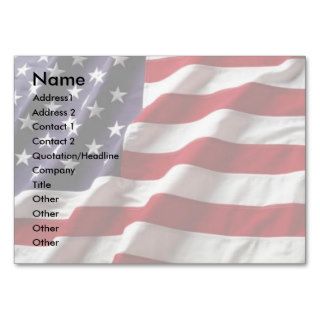 USA Flag Profile Card #3 Business Cards
