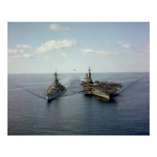 USS Iowa and USS Midway Posters