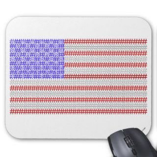 ASCII American Flag Mousepads