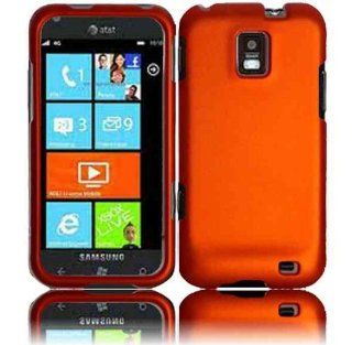 Orange Hard Cover Case for Samsung Focus S SGH I937 Cell Phones & Accessories