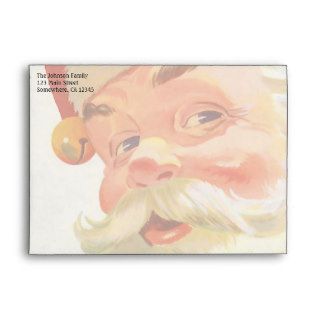 Vintage Christmas, Jolly Santa Claus with a Secret Envelopes