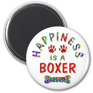 Boxer Happiness Magnet