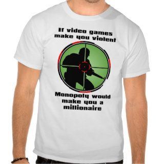 Violent Video Games Funny Shirt