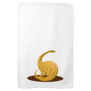 Dinosaur 4 hand towel