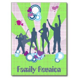 Family Reunion Customizable Postcards