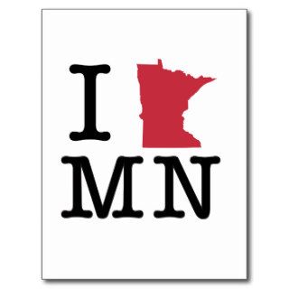 I Love Minnesota Post Cards