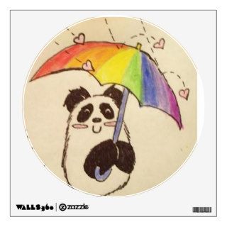 anime panda wall sticker
