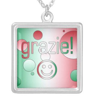 Italian Gifts  Thank You / Grazie + Smiley Face Jewelry