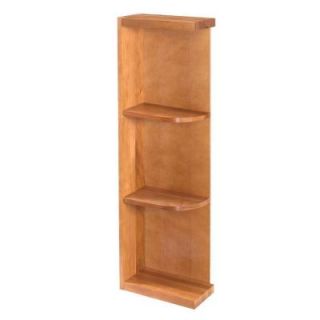 Home Decorators Collection Assembled 6x30x12 in. Wall End Open Shelf Cabinet in Cinnamon WEOS630 CN