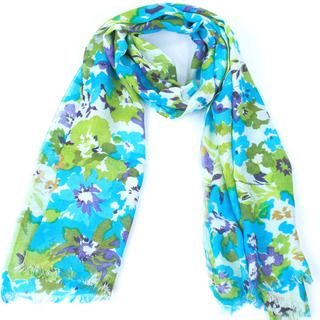 Watercolor Handmade Scarf (India) Scarves & Wraps