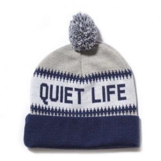 Quiet Life Flake Stocking Cap   Grey / Navy at  Mens Clothing store