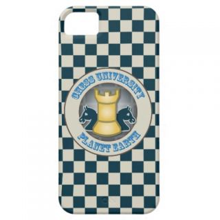 Chess University on Planet Earth Emblem iPhone 5 Cases