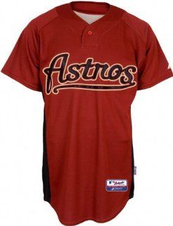 Houston Astros Authentic Batting Practice Jersey   Brick Medium  Athletic Jerseys  Sports & Outdoors