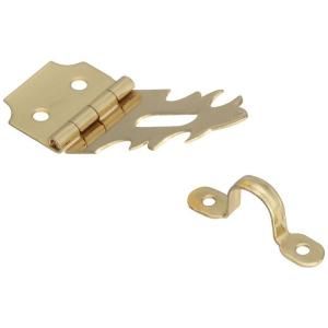 Stanley National Hardware 5/8 in. Bright Brass Solid Brass Hasp CD5328 .625 HASP 3