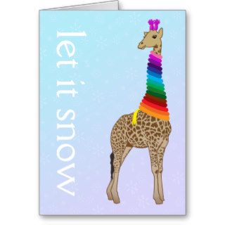 Customizable Let it snow Card