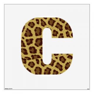 Leopard Print Alphabet Wall Skins