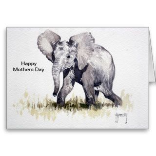 Beautiful Baby Elephant Mothers Day Card