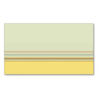 Simple Horizontal Striped   Yellow and Green Business Card Templates