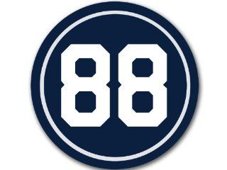 Round # 88 Dez Bryant Number Sticker (cowboys colors decal) 