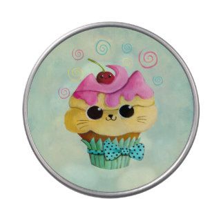 Cute Kitty Cupcake Candy Tins