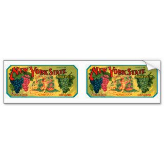 New York State Grapes Bumper Stickers