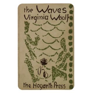 Vintage Virginia Woolf Book The Waves Rectangle Magnet
