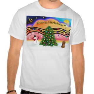 Christmas Music 2   Dachshund (long haired sable) Tee Shirt