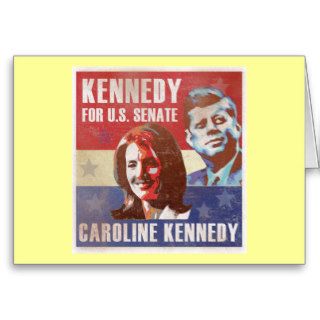 Kennedy Begins Campaign For Senate Greeting Card