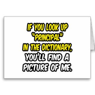 Look Up Principal In DictionaryMy Picture Card