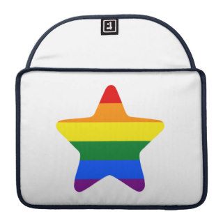 Gay Pride Rainbow Flag Star Sleeve For MacBooks