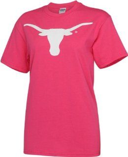 Texas Longhorns Pink Big Logo T Shirt  Athletic T Shirts  Sports & Outdoors