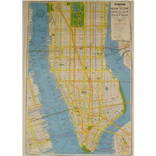 New York House Number &Transit Guide Cavallini Gift Wrap or Decoupage paper, vintage look poster etc, One