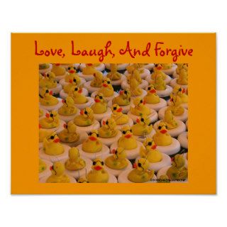 Rubber Ducks Inspirational Quote Poster