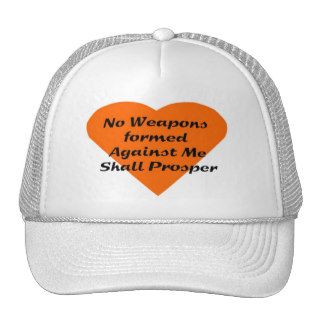 No Weapons formed against me shall prosper Mesh Hats