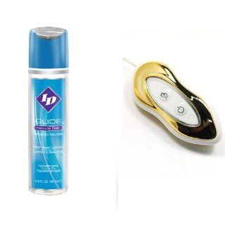 Id Glide Water Based Lubricant   2.2 oz. and Peanut Vibrator Combo Health & Personal Care