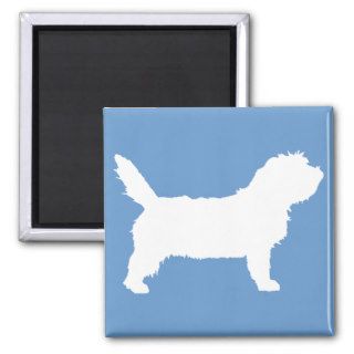 PBGV Dog (white) Magnets