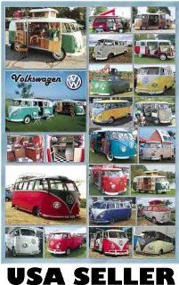 Volkswagen VW Bus Versatility #2 POSTER 23.5 x 34 with 23 views of what you can do (sent FROM USA in PVC pipe)  Prints  