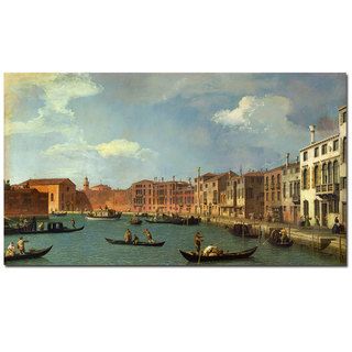 Canaletto 'Canal of Santa Ciara Venice' Canvas Art Trademark Fine Art Canvas