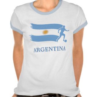 Argentina  Soccer Flag Tee Shirts