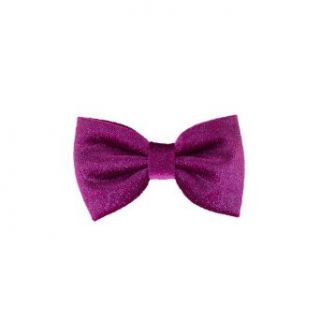 Mrs Bow Tie Men's Shimmer Velvet Bow Tie Large Magenta Purple at  Mens Clothing store