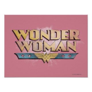 Wonder Woman Pencil Logo Print