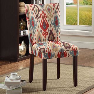 Parson Deluxe Multi color Ikat Dining Chairs (Set of 2) Dining Chairs