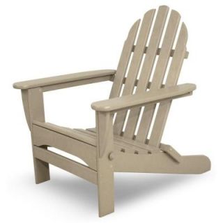 Ivy Terrace Classics Sand Folding Adirondack Patio Chair IVAD5030SA