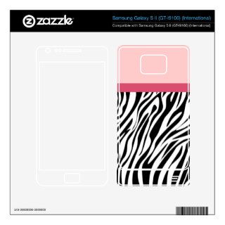 Pink Zebra Galaxy S2 Skins Samsung Galaxy S II Decal