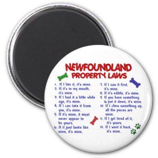 NEWFOUNDLAND Property Laws 2 Fridge Magnet