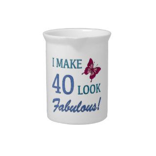 Fabulous 40th Birthday Gifts For Women Pitcher