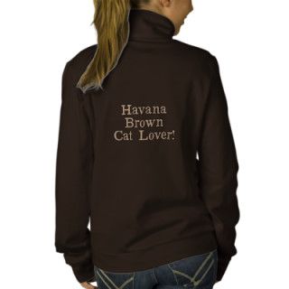 Havana Brown Cat Breed Embroidered Apparel Embroidered Jacket