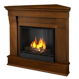 Real Flame Chateau 41 in. Corner Ventless Gel Fuel Fireplace in Espresso 5950 E